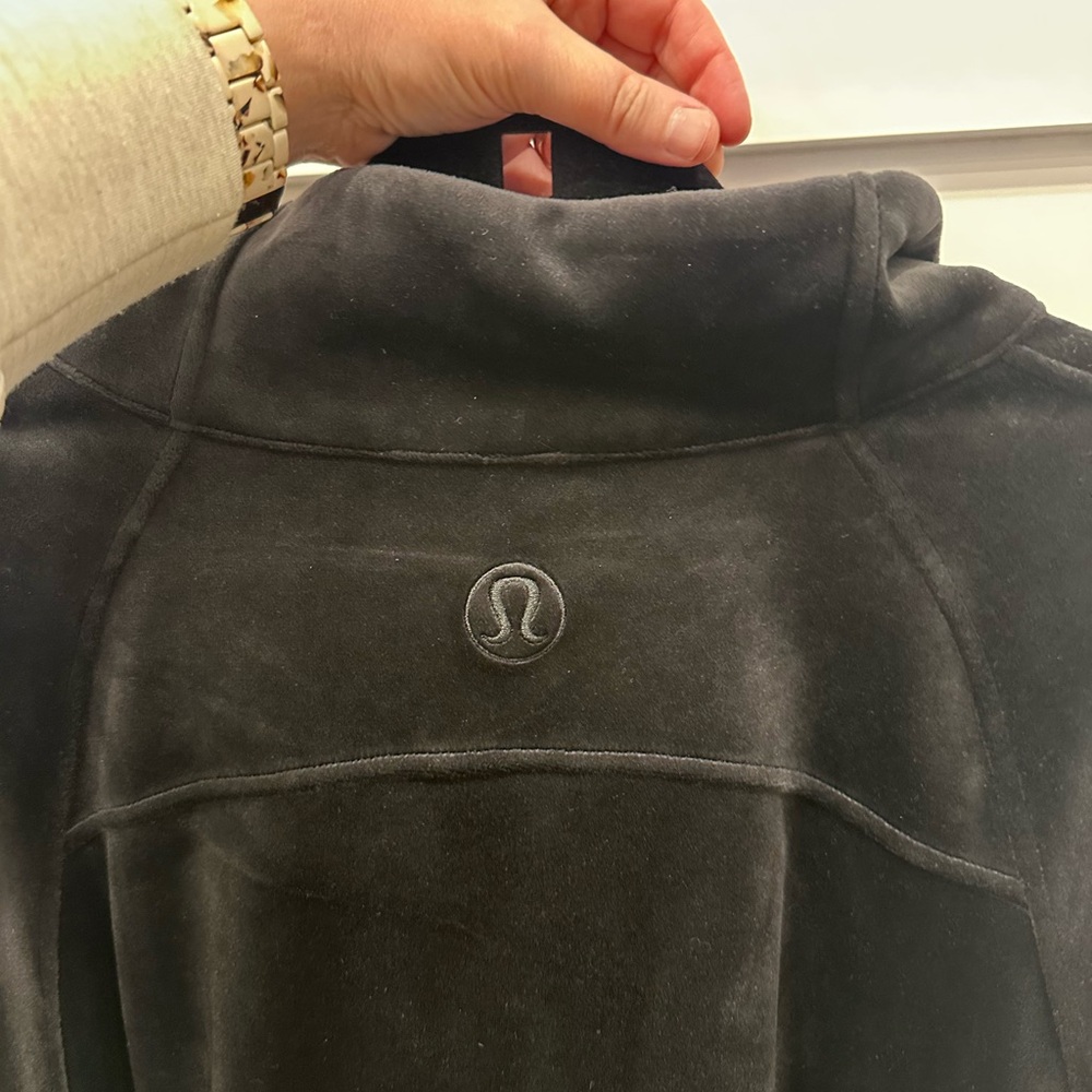 Lululemon Scuba Oversized Funnel Neck Half Zip in Black Velvet Size XL/XXL - Picture 8 of 8